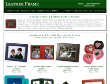 Tablet Screenshot of leatherframe.com